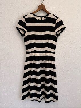 H & M black and white striped dress women’s S
